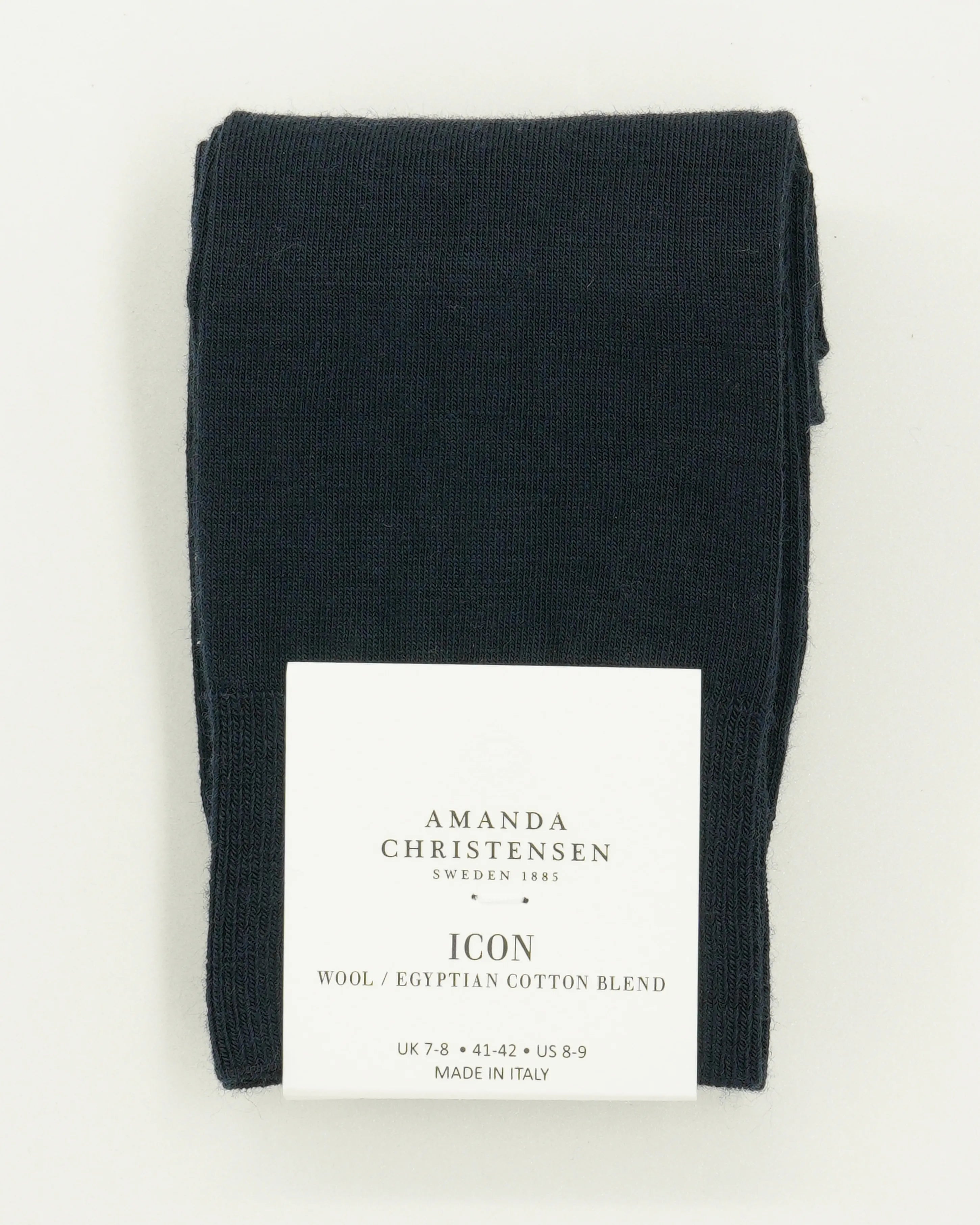 Amanda Christensen Sock Icon Wool Blend Navy