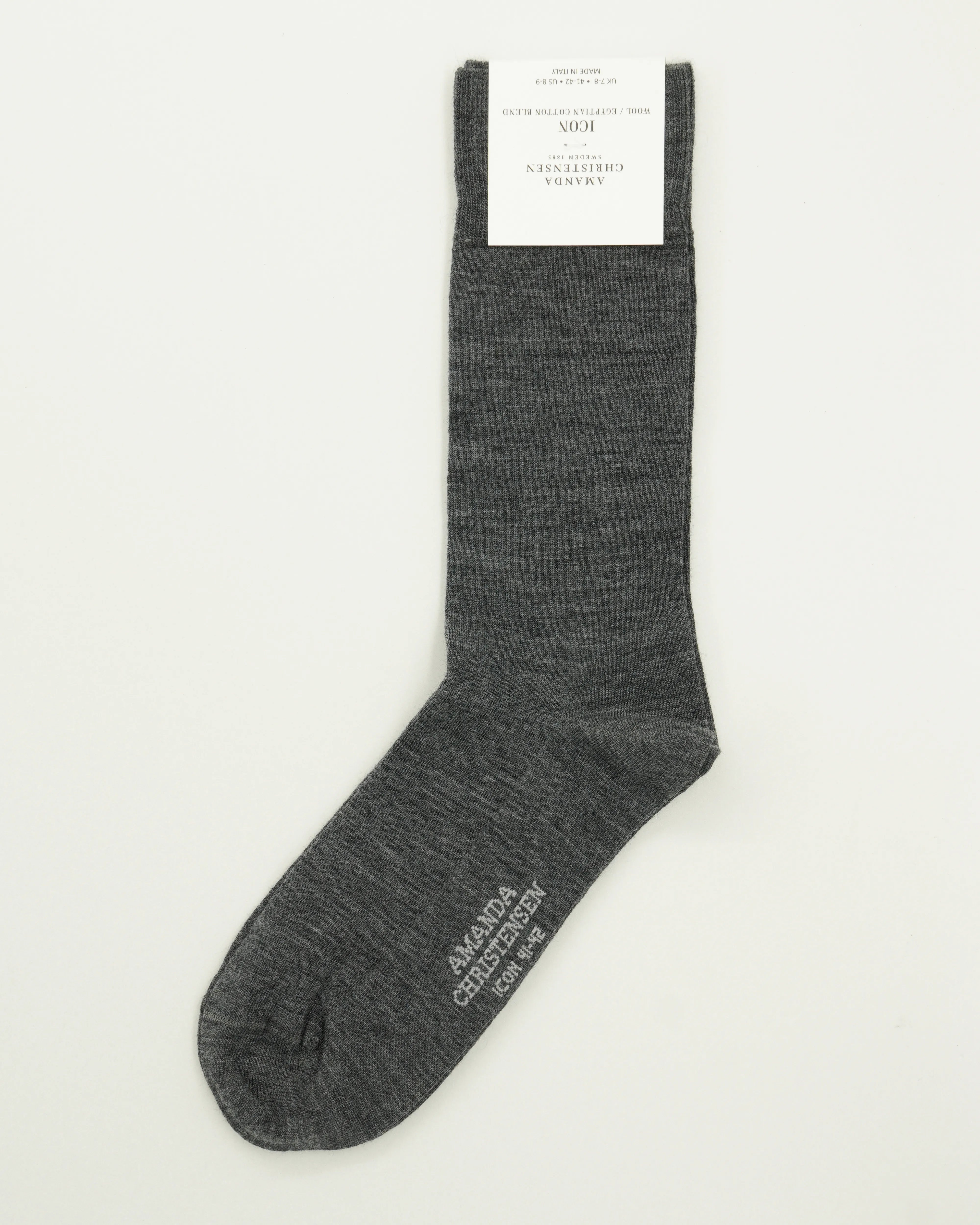 Amanda Christensen Sock Icon Wool Blend Grey