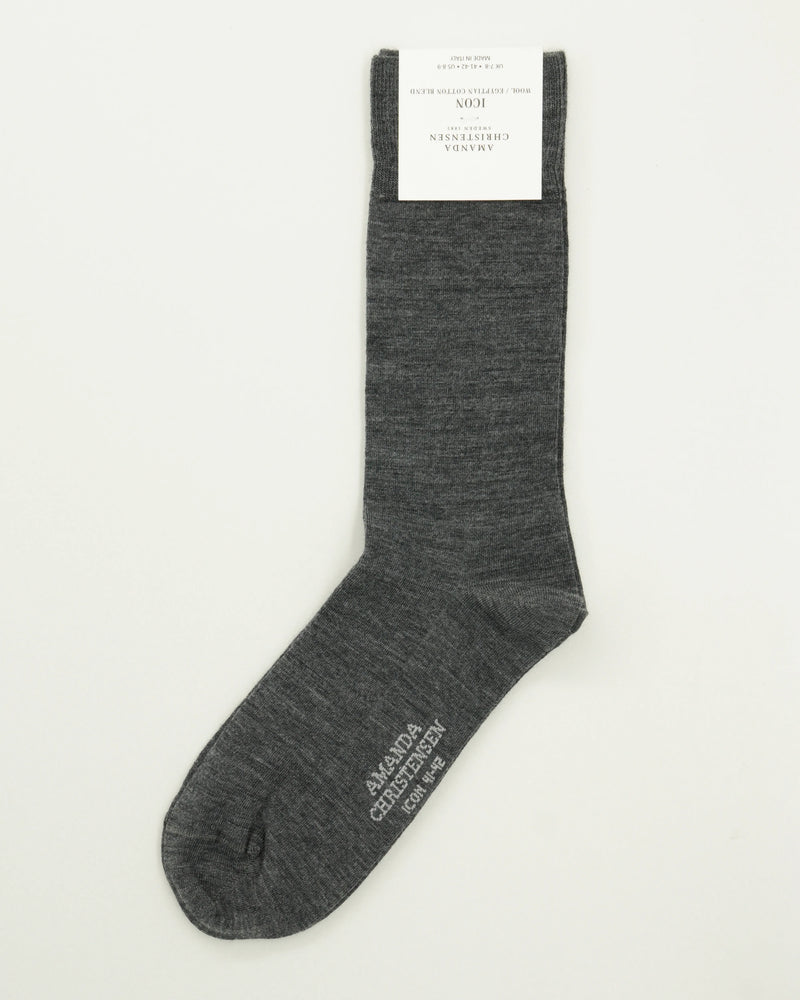 Amanda Christensen Sock Icon Wool Blend Grey