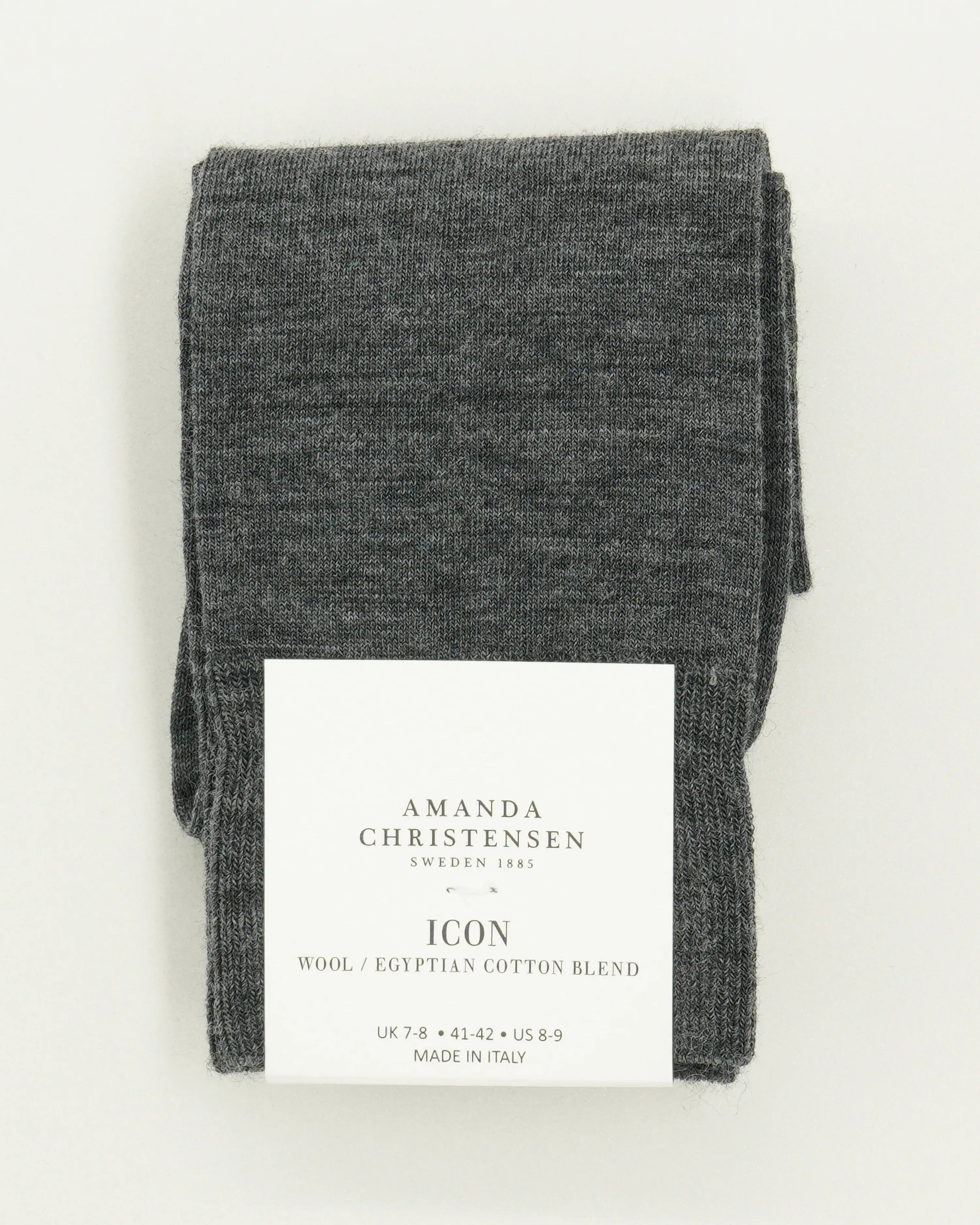 Amanda Christensen Sock Icon Wool Blend Grey