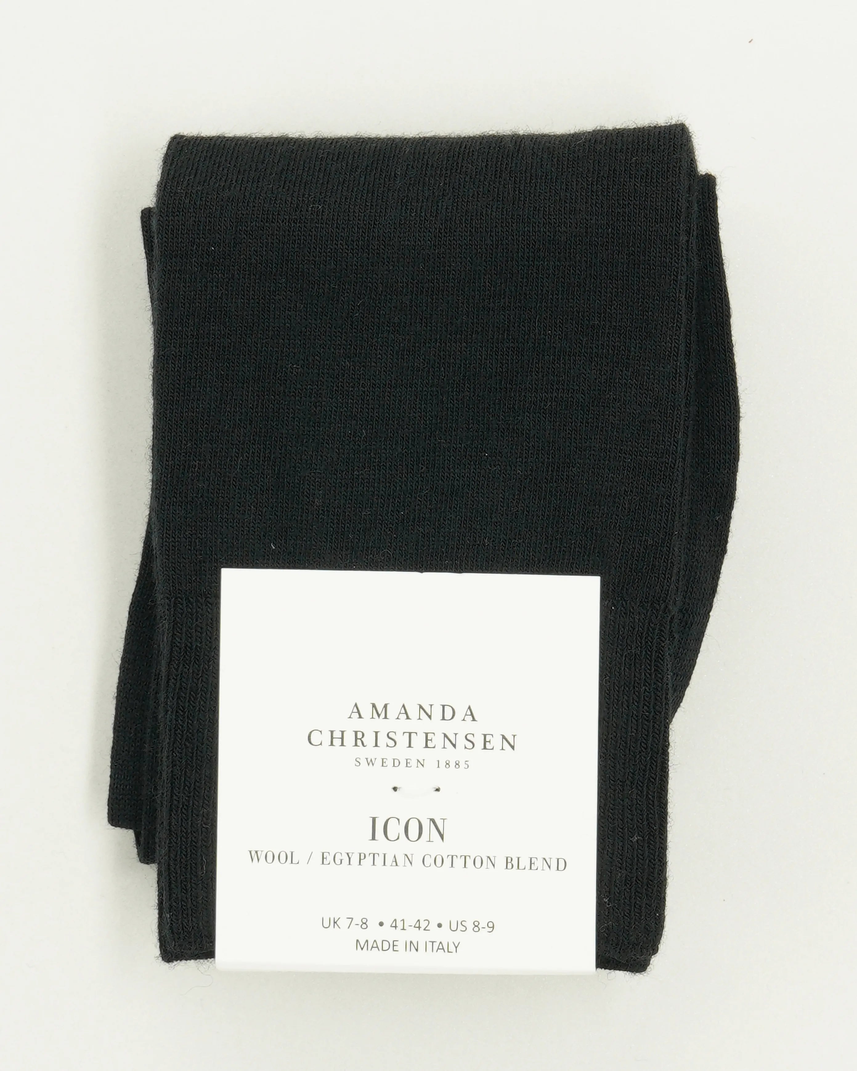 Amanda Christensen Sock Icon Wool Blend Black