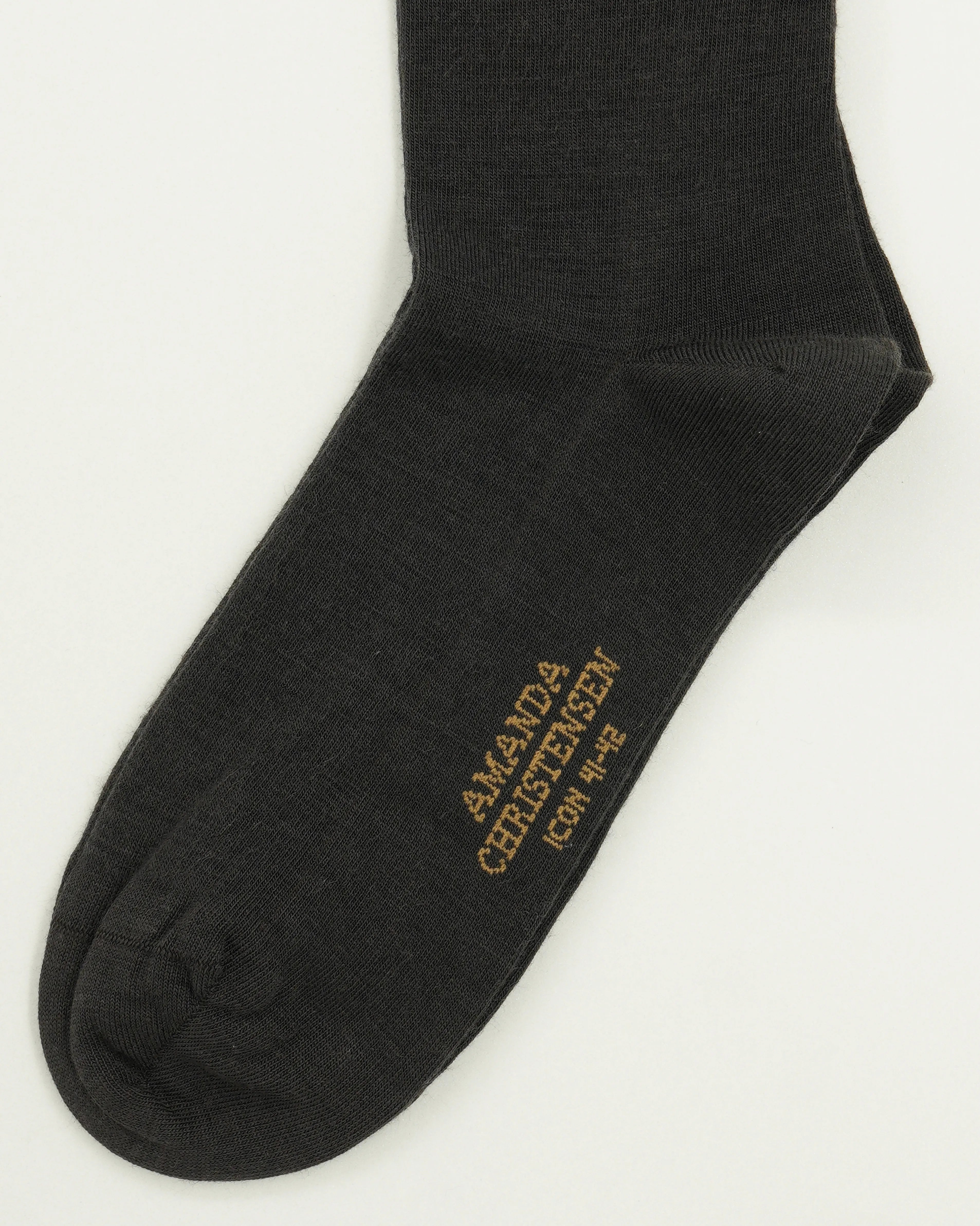 Amanda Christensen Sock Icon Wool Blend Brown