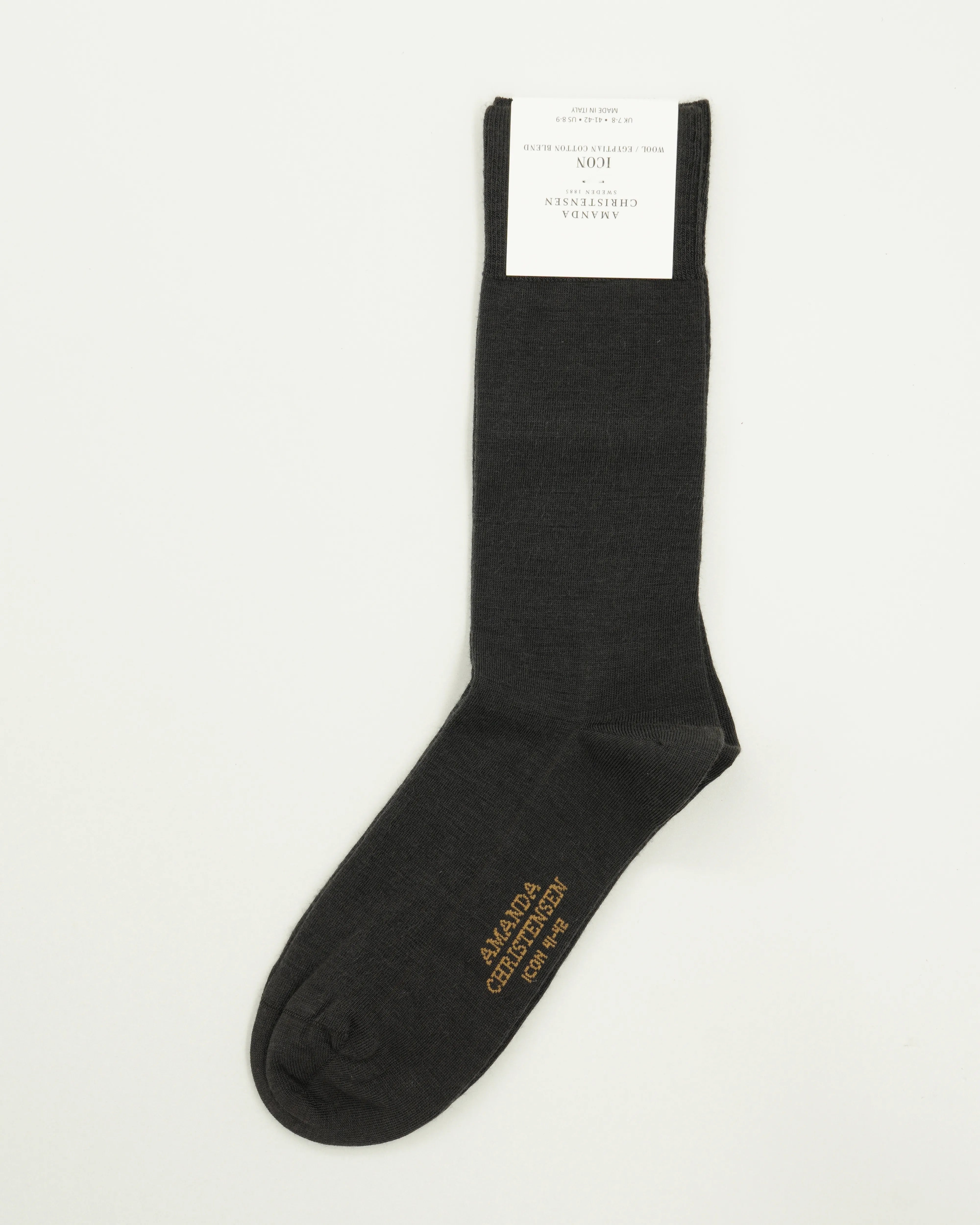 Amanda Christensen Sock Icon Wool Blend Brown