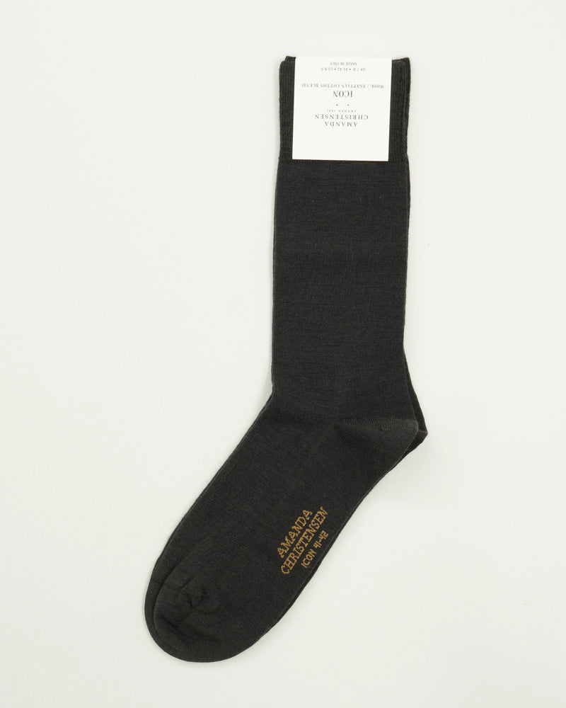 Amanda Christensen Sock Icon Wool Blend Brown