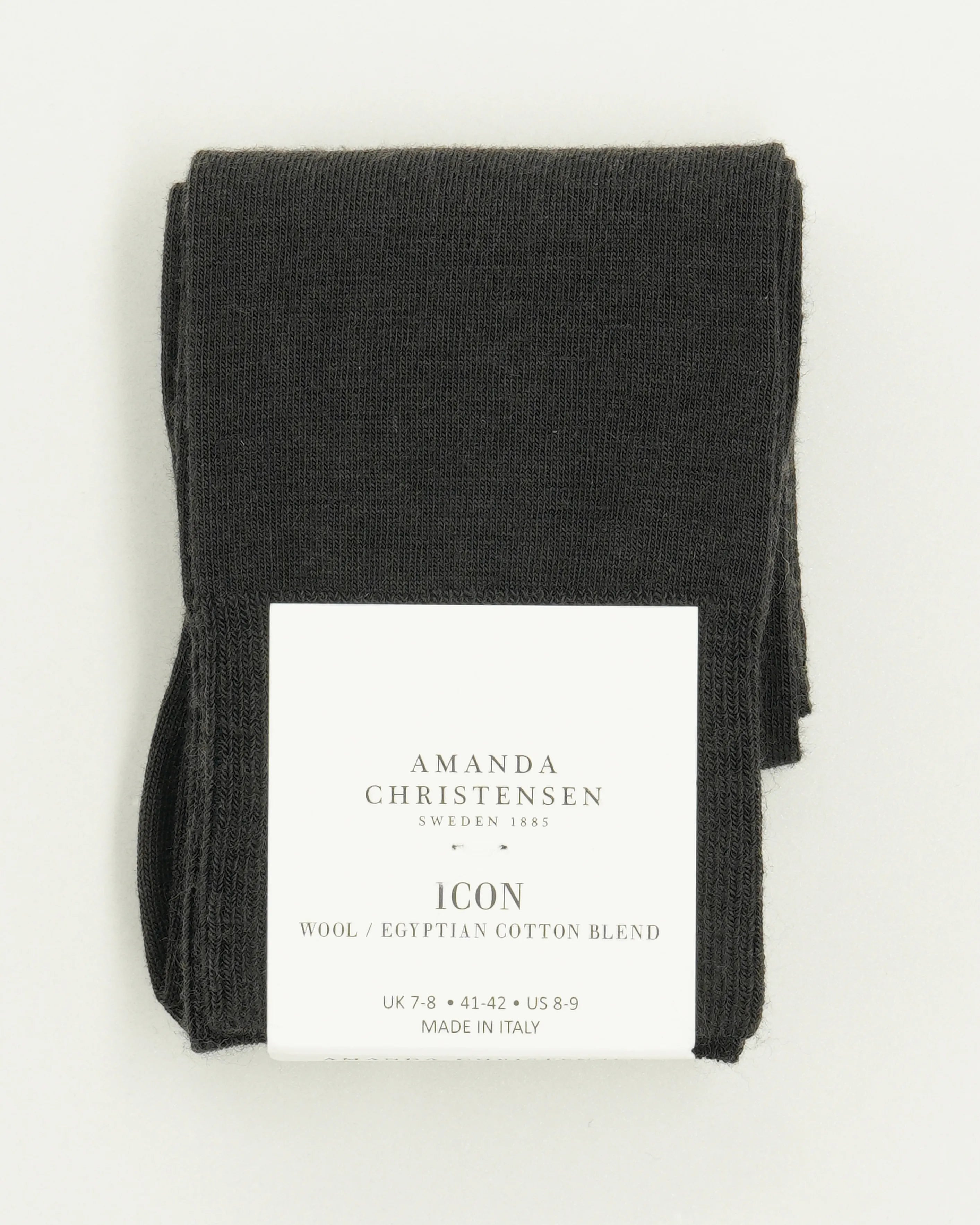 Amanda Christensen Sock Icon Wool Blend Brown