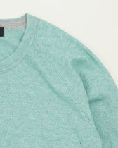 Gran Sasso Crewneck Cotton Cashmere Mint Blue Green