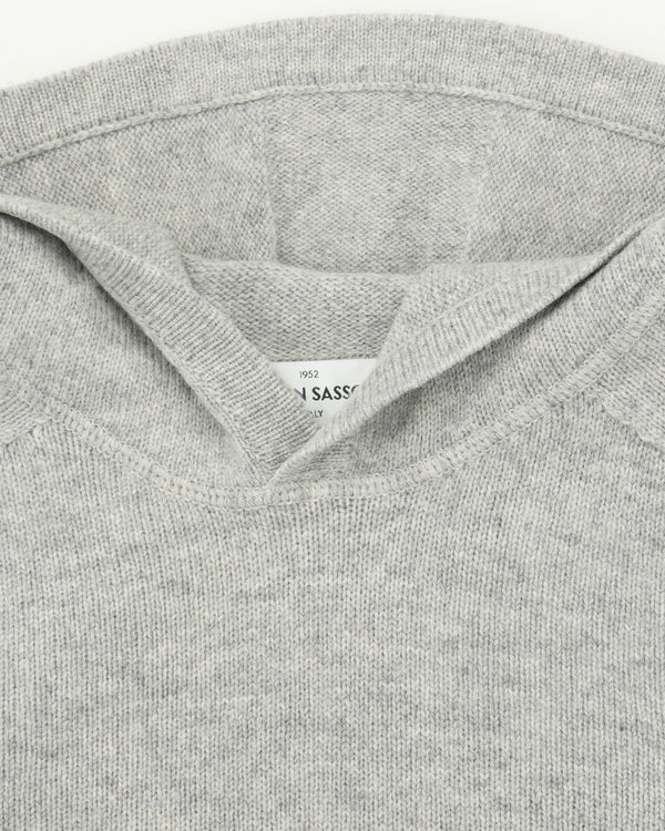 Gran Sasso Hoodie Super Geelong Light Grey