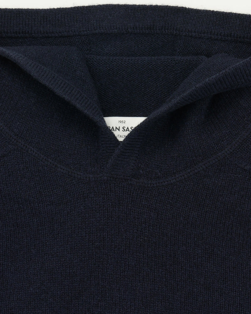 Gran Sasso Hoodie Super Geelong Navy