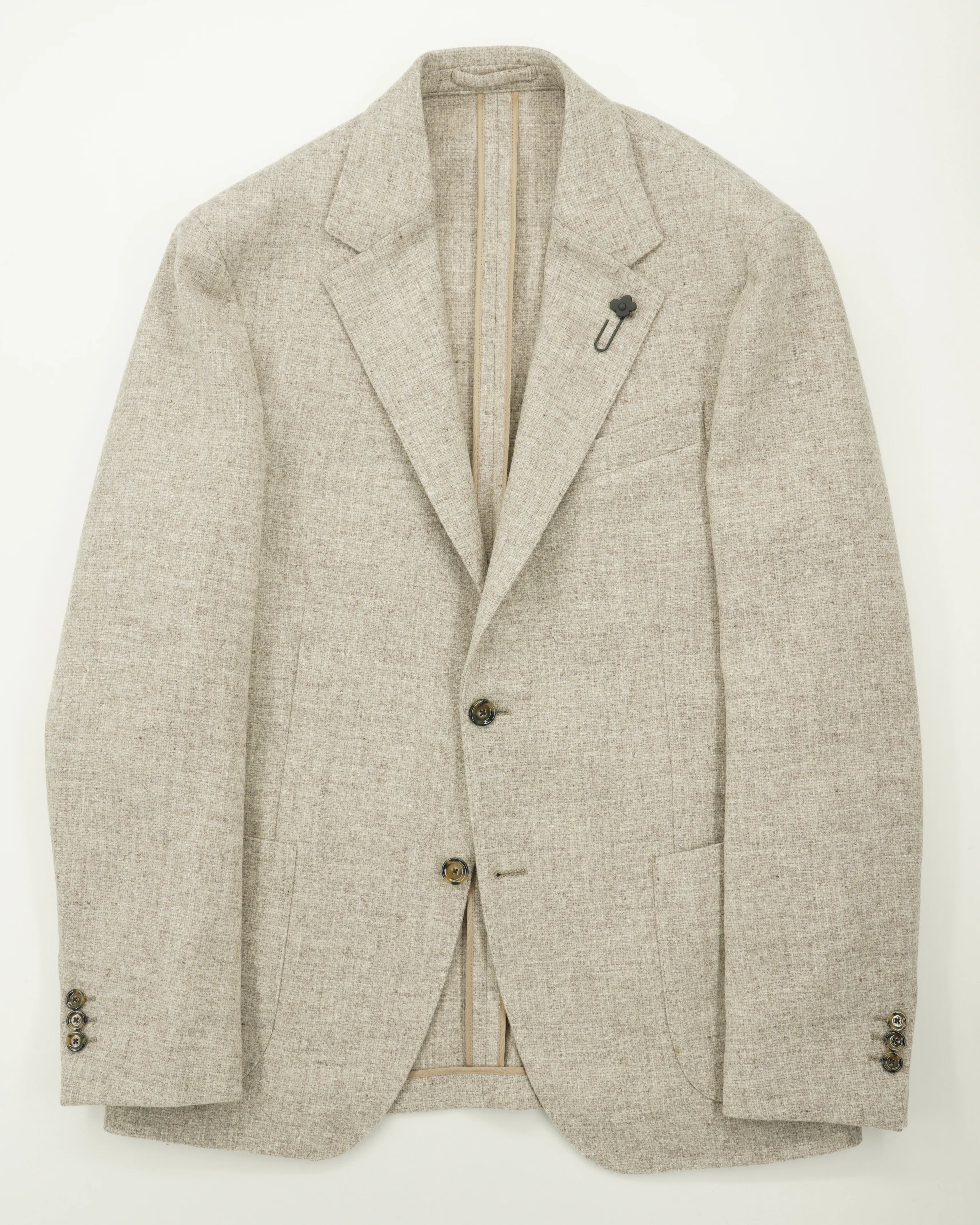Lardini Jacket Roma Pure Virgin Wool Light Beige