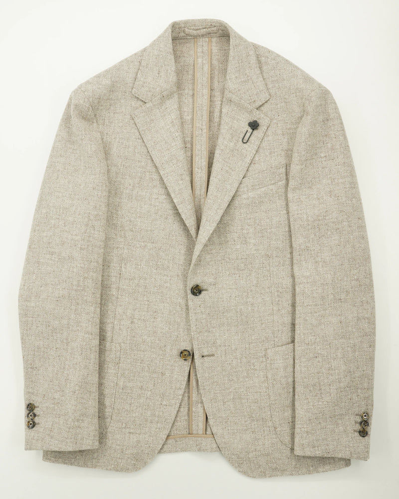Lardini Jacket Roma Pure Virgin Wool Light Beige