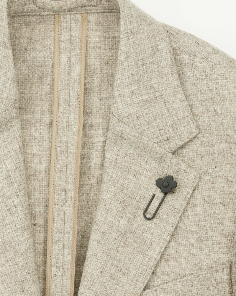 Lardini Jacket Roma Pure Virgin Wool Light Beige