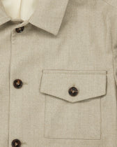 Studio 73 Overshirt Pure Virgin Wool Beige