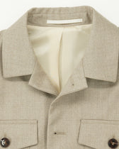 Studio 73 Overshirt Pure Virgin Wool Beige