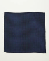 Altea Pocket Square Pure Wool Geometrical Navy