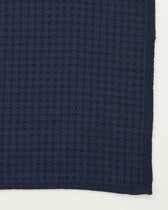 Altea Pocket Square Pure Wool Geometrical Navy