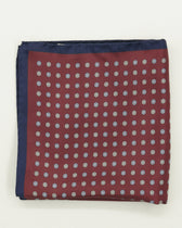 Altea Pocket Square Pure Silk Floral Soft Red