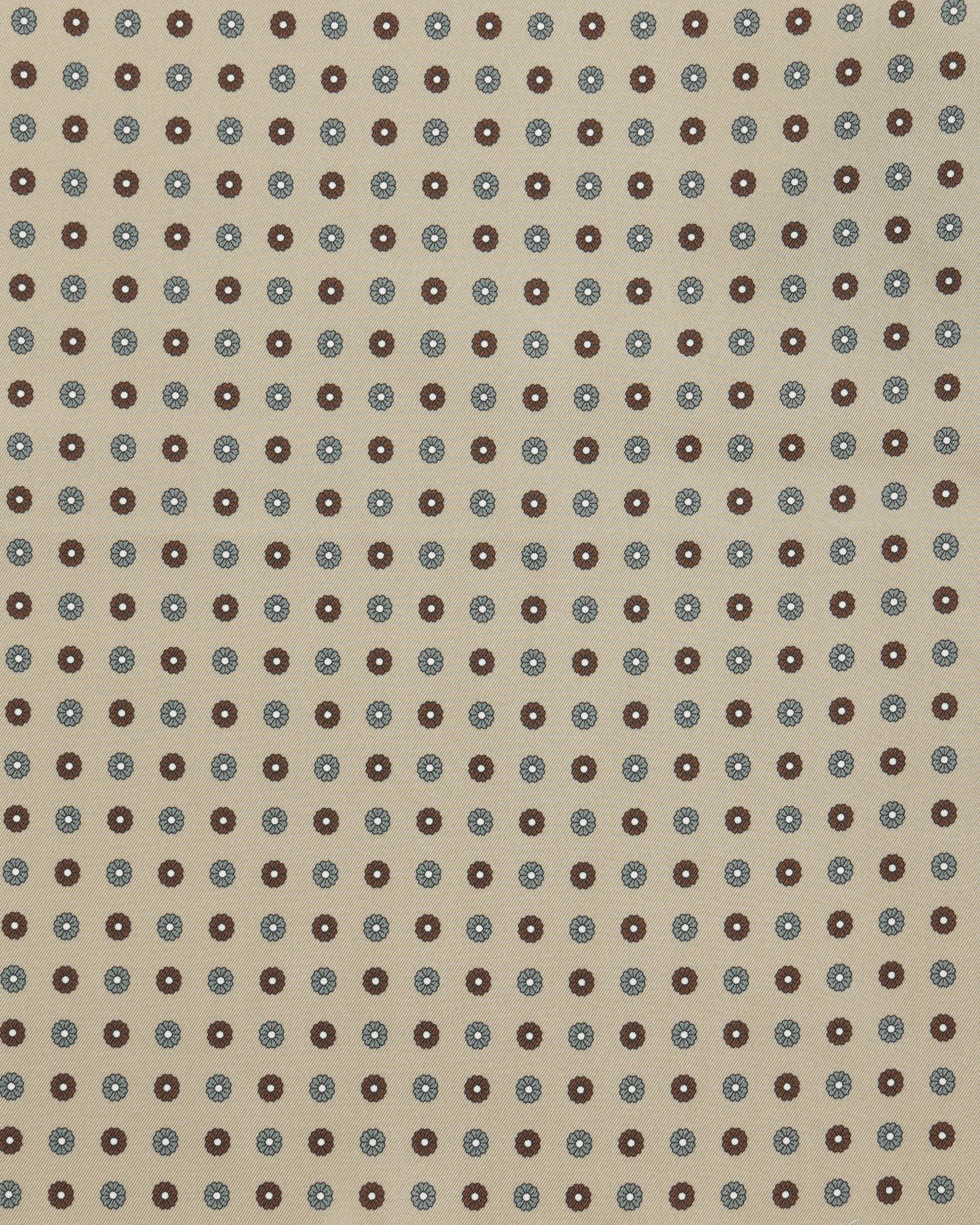 Altea Pocket Square Pure Silk Floral Beige
