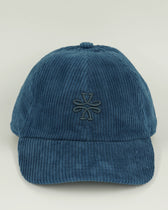Jacob Cohen Cap Corduroy Logo Blue