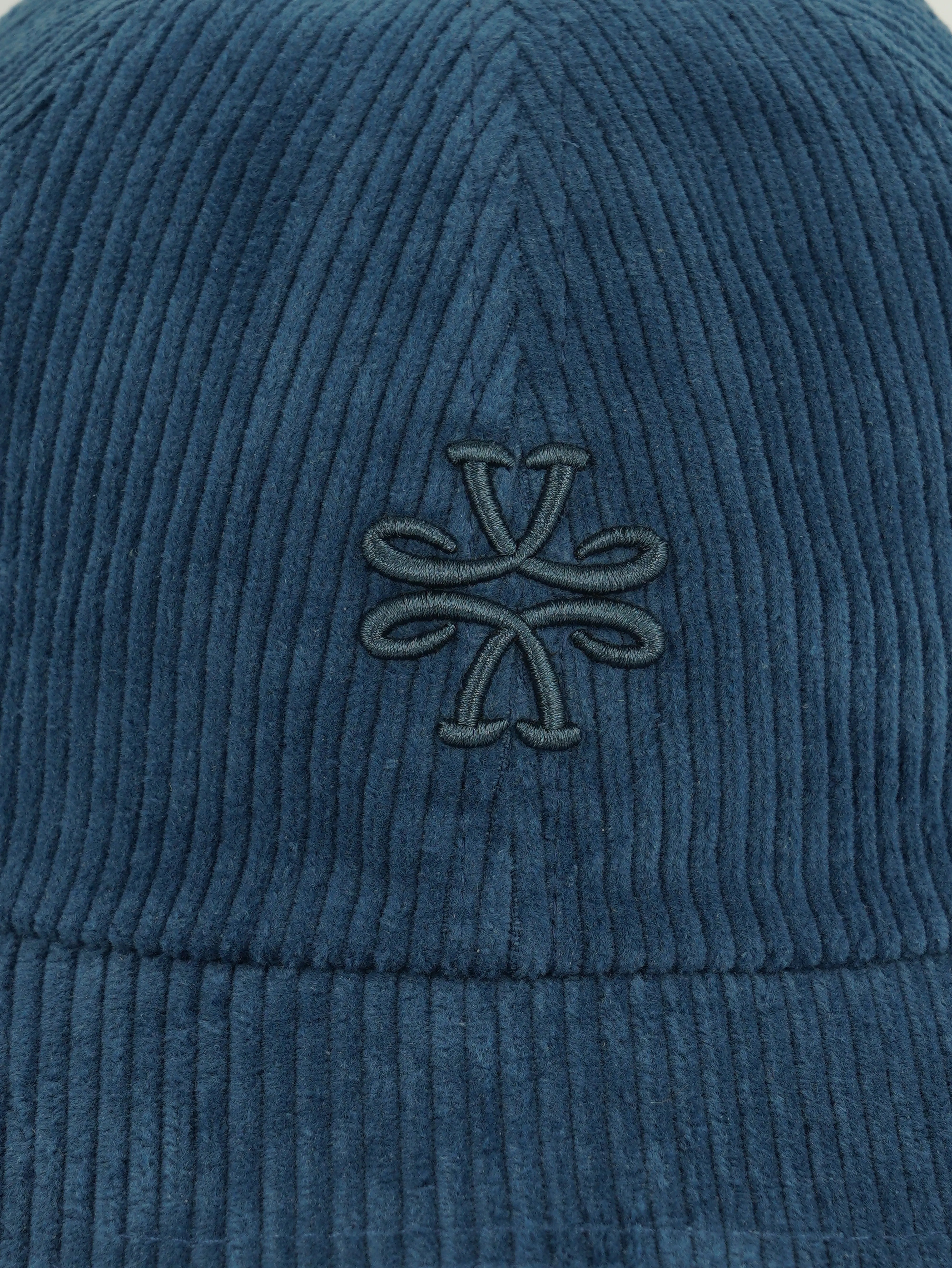 Jacob Cohen Cap Corduroy Logo Blue