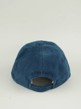 Jacob Cohen Cap Corduroy Logo Blue