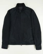 Zonda Jacket Blouson Zip Suede Navy
