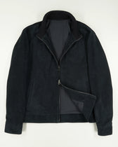 Zonda Jacket Blouson Zip Suede Navy