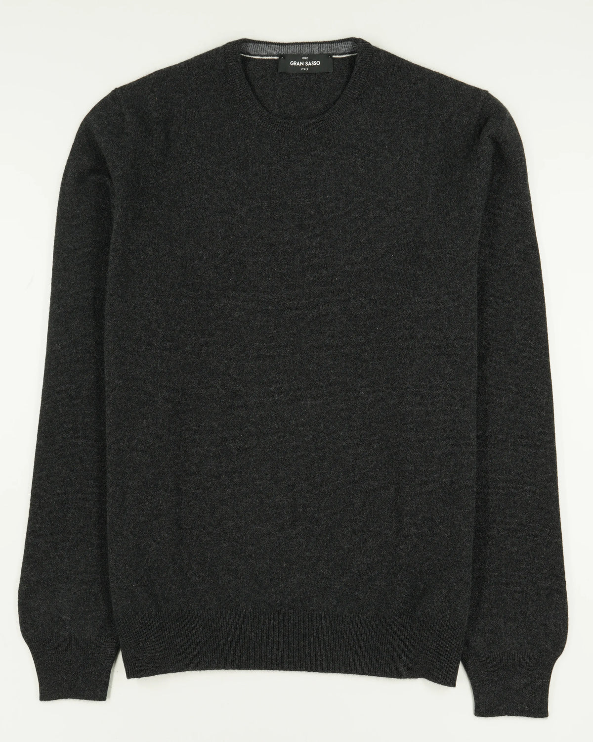 Gran Sasso Crewneck Pure Cashmere Dark Grey