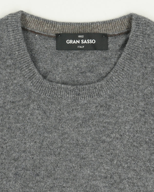 Gran Sasso Crewneck Pure Cashmere Grey