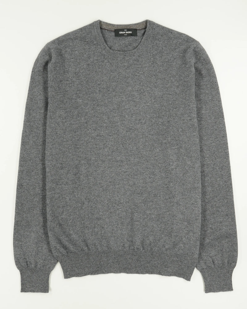 Gran Sasso Crewneck Pure Cashmere Grey