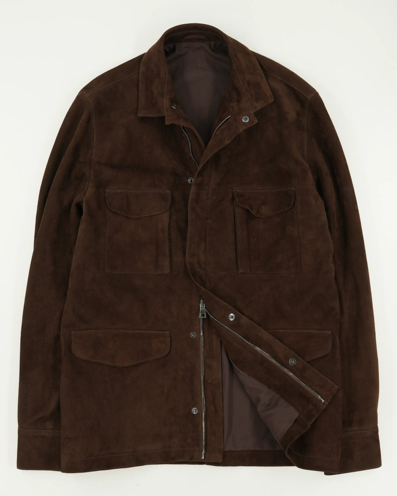 Zonda Field Jacket Suede Brown