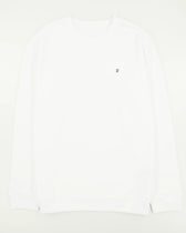 Dondup Crewneck Pure Cotton Loopback White