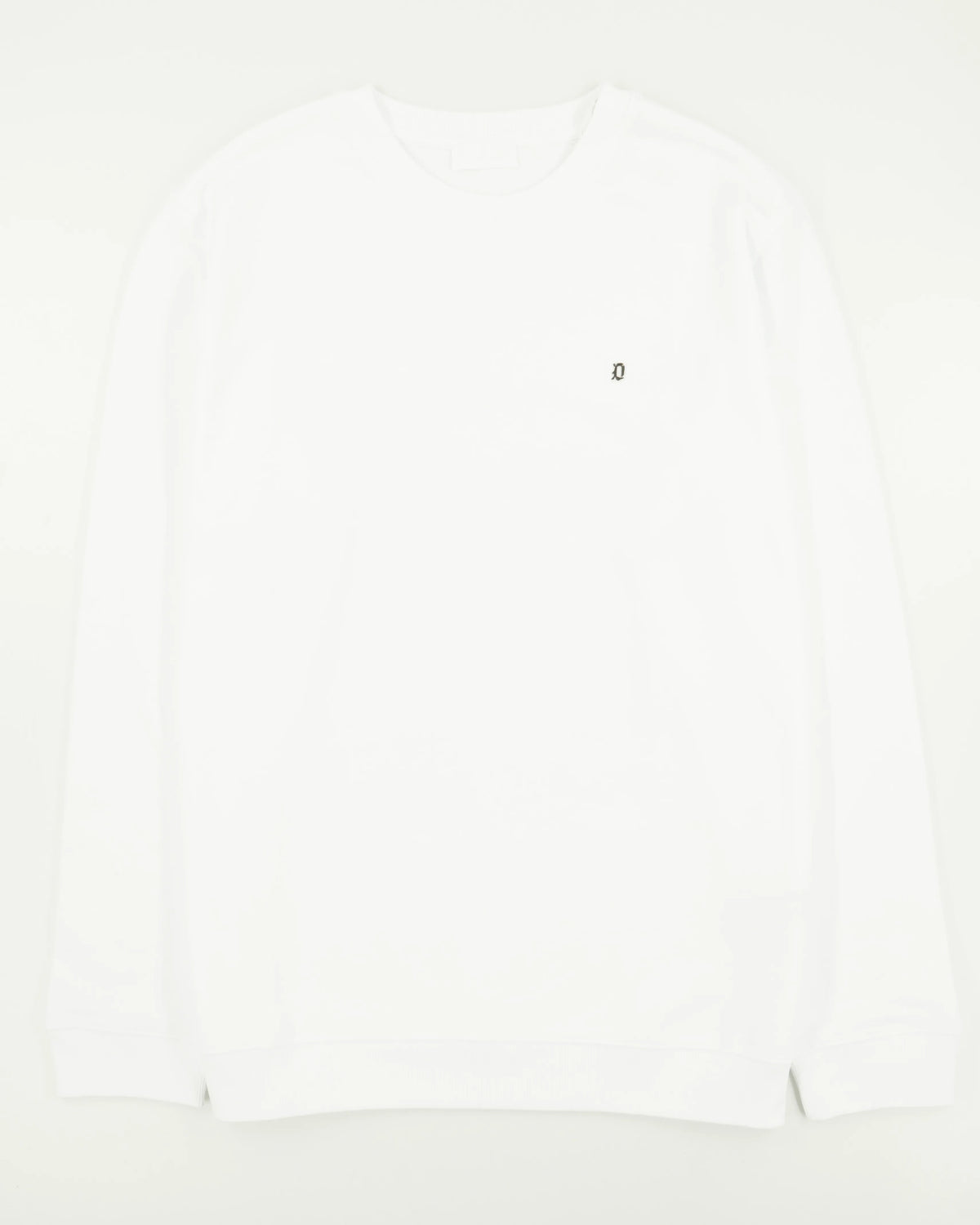 Dondup Crewneck Pure Cotton Loopback White