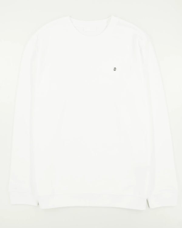 Dondup Crewneck Pure Cotton Loopback White