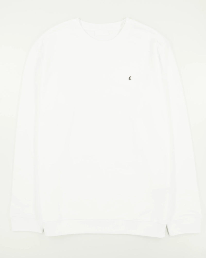 Dondup Crewneck Pure Cotton Loopback White
