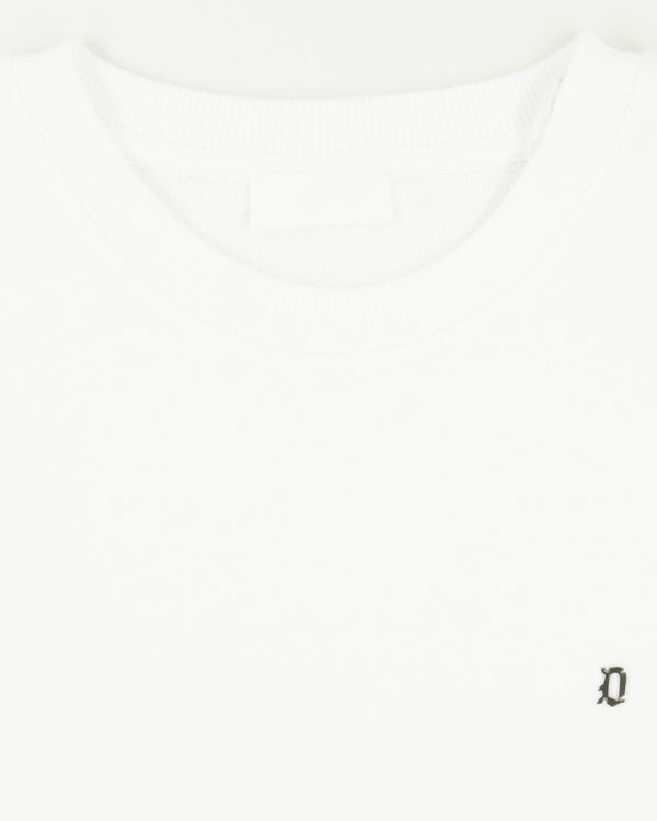 Dondup Crewneck Pure Cotton Loopback White