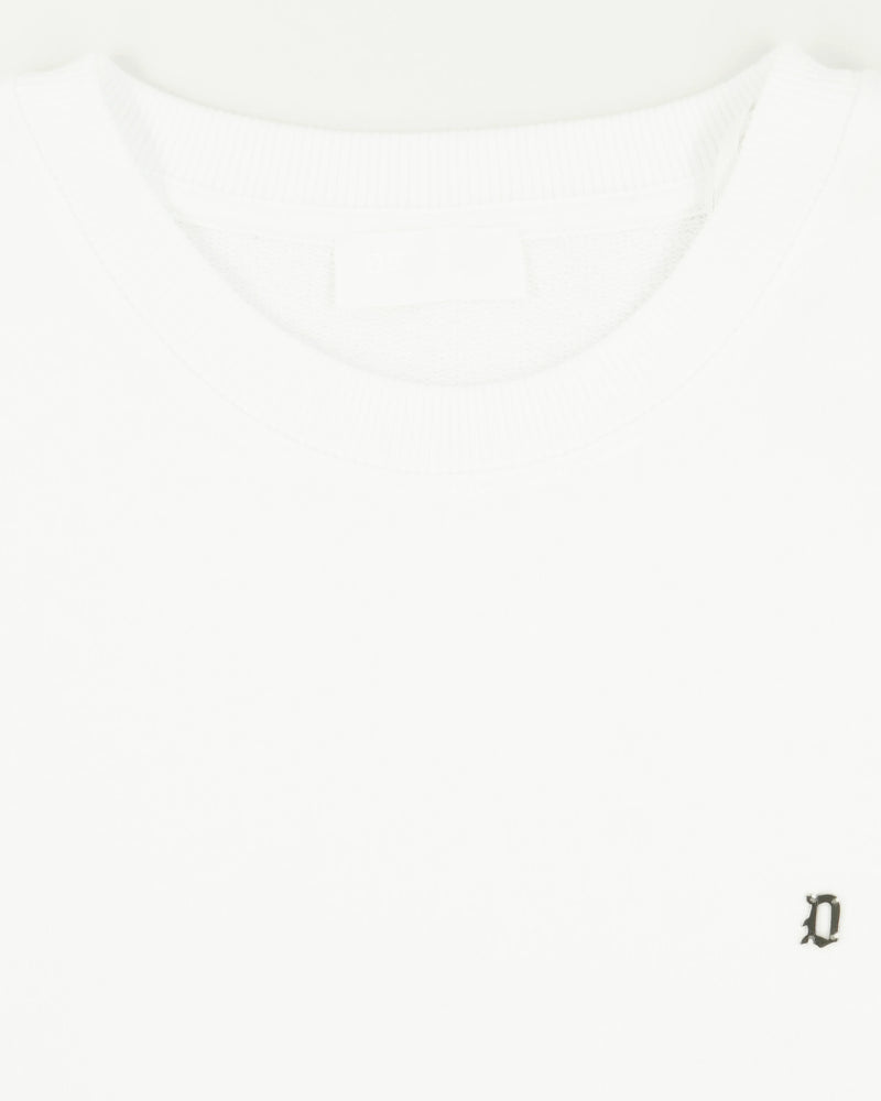 Dondup Crewneck Pure Cotton Loopback White