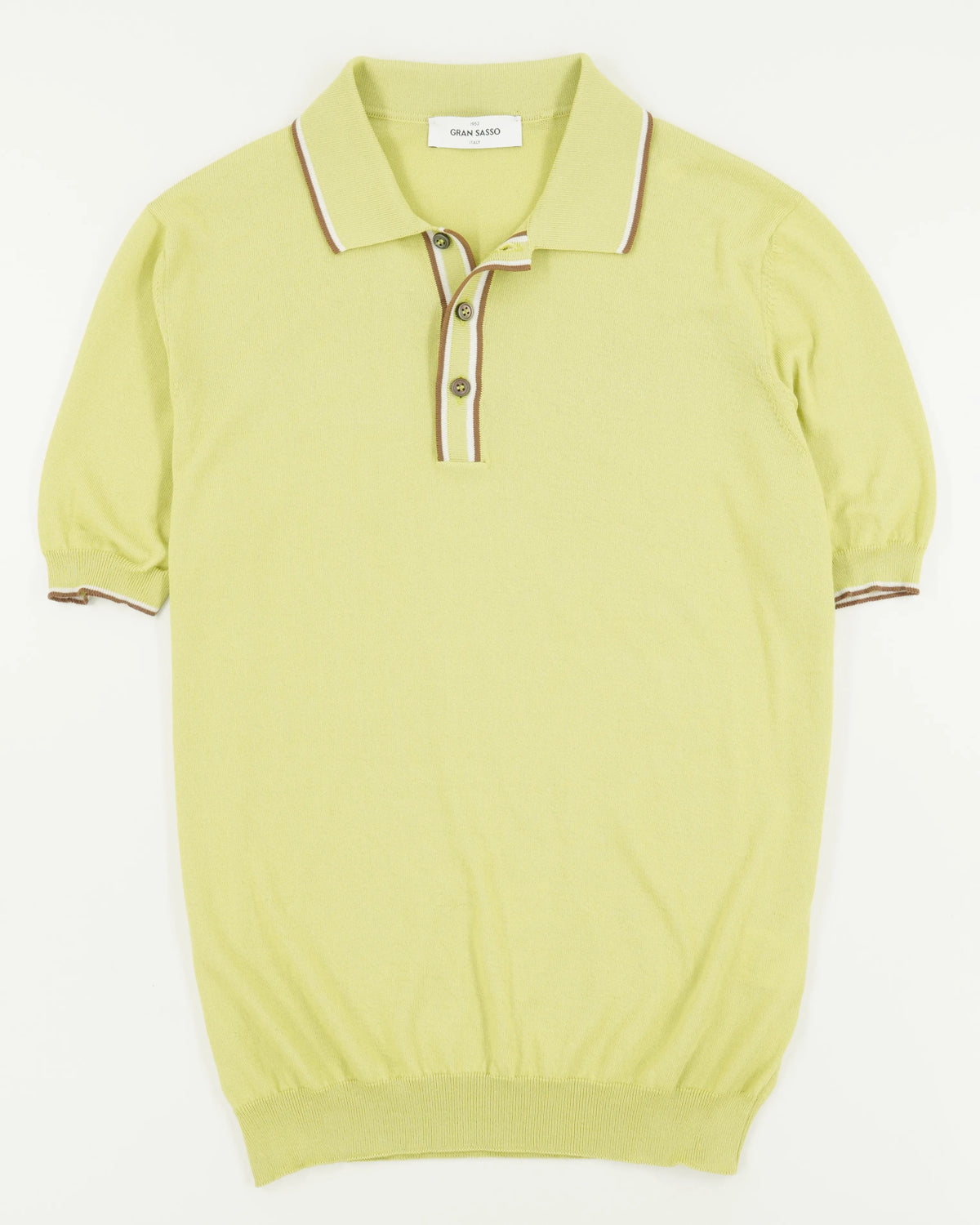 Gran Sasso Polo Shirt Fresh Cotton Green