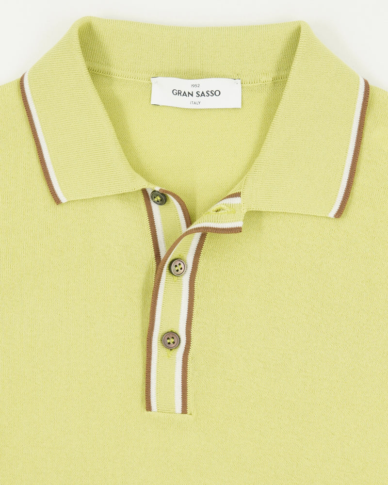 Gran Sasso Polo Shirt Fresh Cotton Green