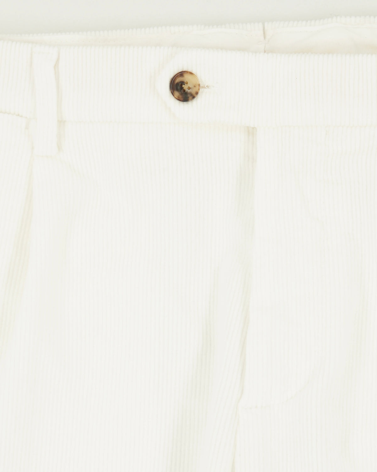 Lardini Trousers Corduroy Stretch Off White