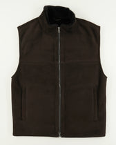 Ranwald Vest Merino Shearling Dark Brown
