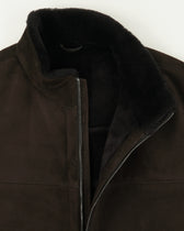 Ranwald Vest Merino Shearling Dark Brown