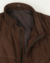 Ranwald Vest Suede Shearling Collar Brown