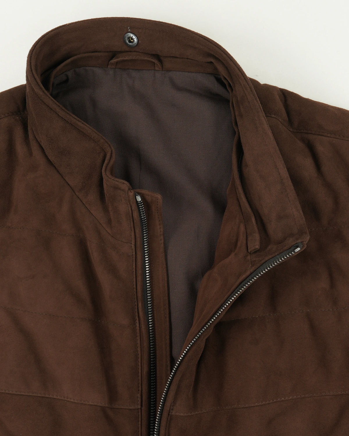 Ranwald Vest Suede Shearling Collar Brown