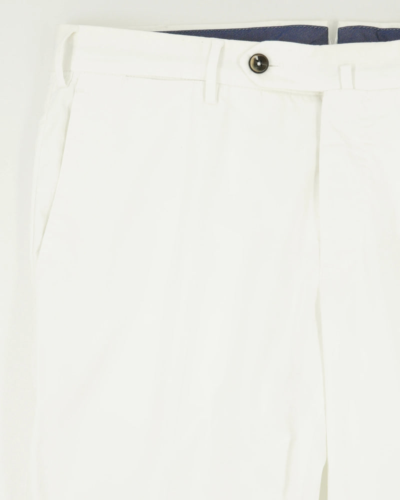 PT Torino Trousers Lightweight Cotton Stretch White