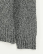 Drumohr Crewneck Brushed Lambswool Grey