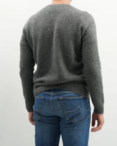 Drumohr Crewneck Brushed Lambswool Grey