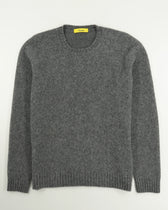 Drumohr Crewneck Brushed Lambswool Grey