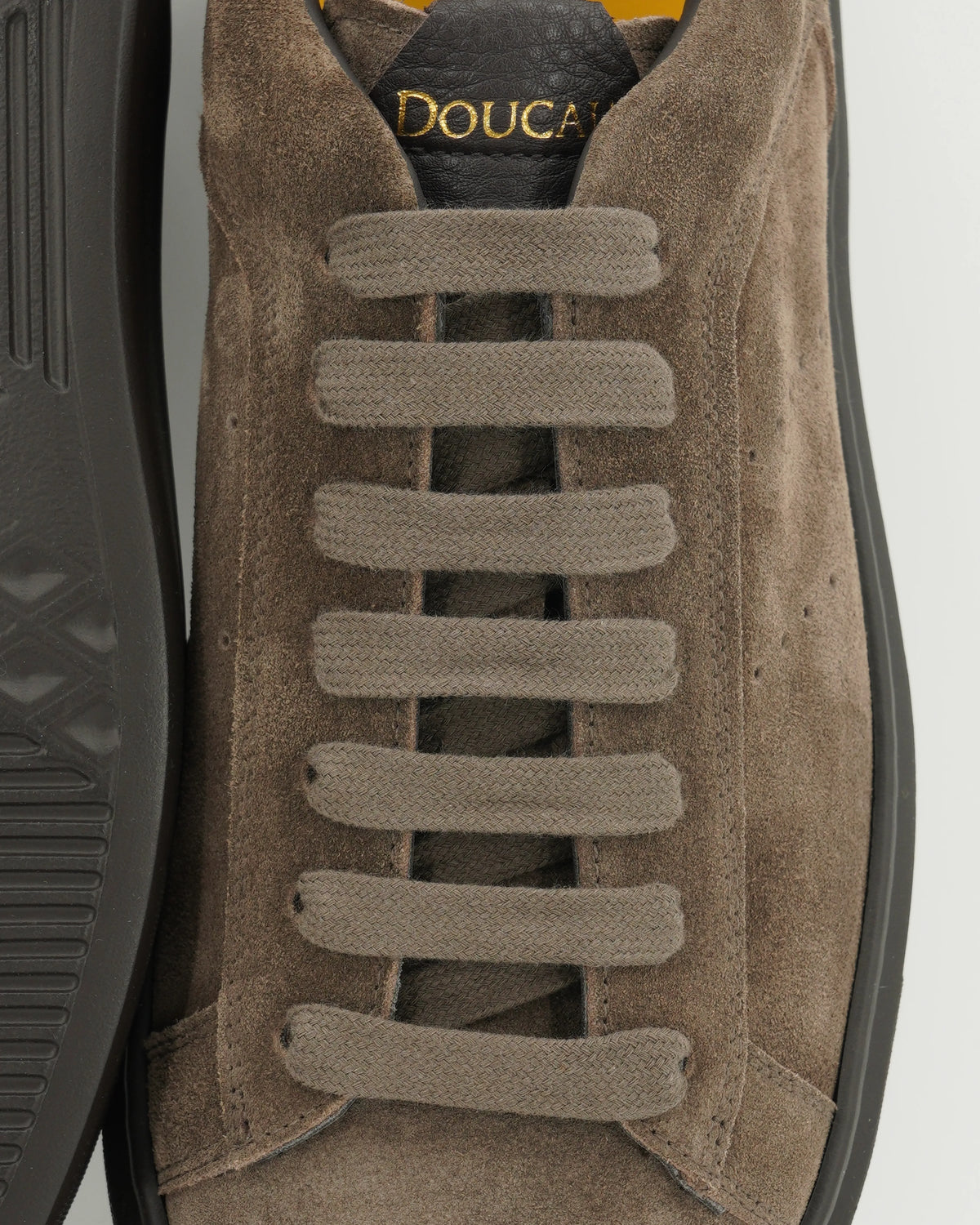 Doucals Sneaker Suede Deerskin Warm Grey