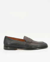 Doucals Penny Loafer Deerskin Dark Brown