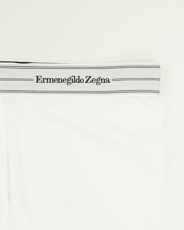 Zegna Trunks White Stripes